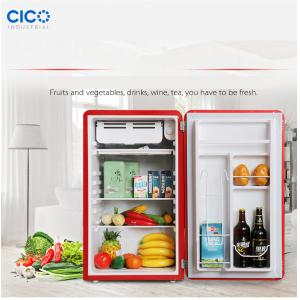 Electric Red Nostalgia Electrics Retro Refrigerator Low Consumption