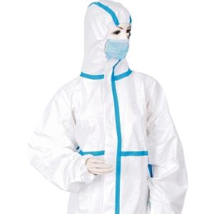 China Laboratory 180cm 50gsm Disposable Protective Coveralls on sale