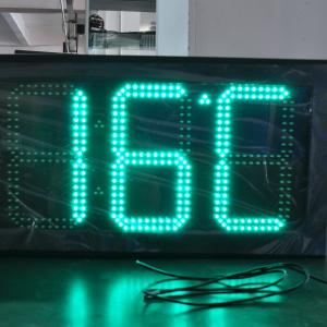 Gas Station Outdoor 12 Inches LED Time and Temperature Panel for Advertising