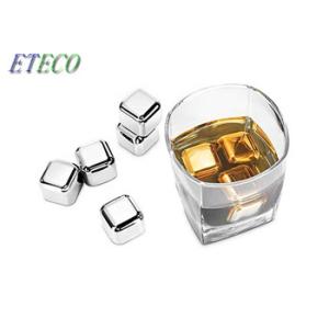 Silver Stainless Steel Ice Cubes Safe Buffer Polished Long Use Time No Rust