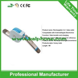 Iphone 6/Micro 2in1 retractable data cable