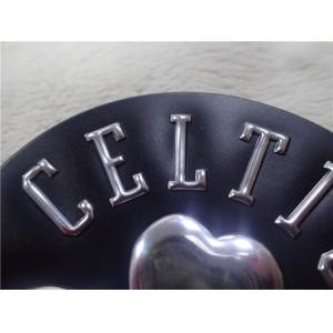 Custom Rubber Logo Patches / Round Silicone Badge For Garment Or Bags