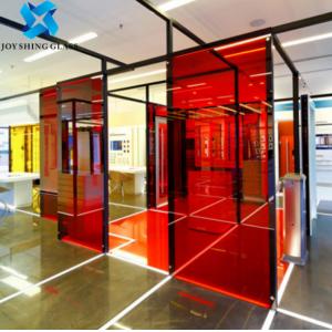 Double Glazing Colored Laminated Glass 6.38mm 8.38mm Translucent Gradient