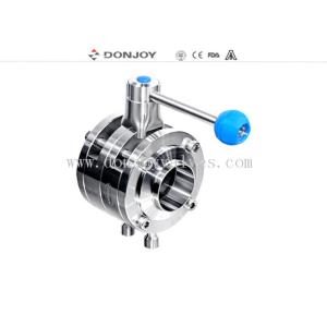 Donjoy Sanitary MixProof Butterfly Valve Double Seat Butterfly Valve B Type