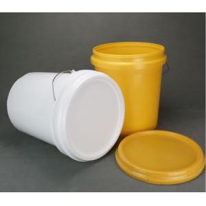 Snap On Lid Stackable White 5 Gallon Plastic Buckets With Gasket For Versatile