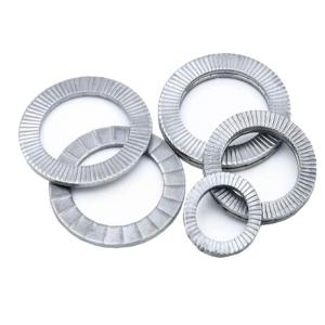 M3 Carbon Steel Grade 4.8 White Zinc Plated Zp Serrated Double Fold Self Locking