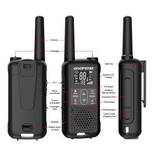 Baofeng BF-T22 UHF Handheld Walkie Talkie 400-470MHz Long Range