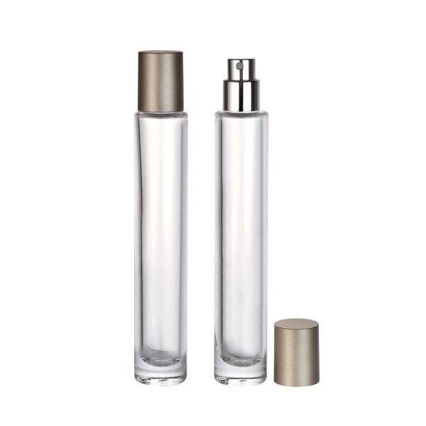 Quality Luxury White Glossy Perfume Travel Test Bottle With Custom Logo wholesale