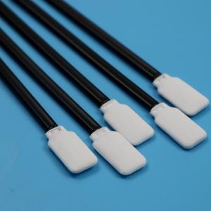 Lint Free Black Handle Flat Square Cleanroom Swab Car Cleaning Polyester Swab