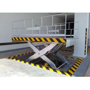 Cheap 3.5 Ton Loading Bay Equipment Hydraulic Scissor Lift Platform Grey Color for sale