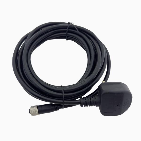 5M Industrial Control Cables Wire Harness M12 4 PIN Integrated Injection Plug