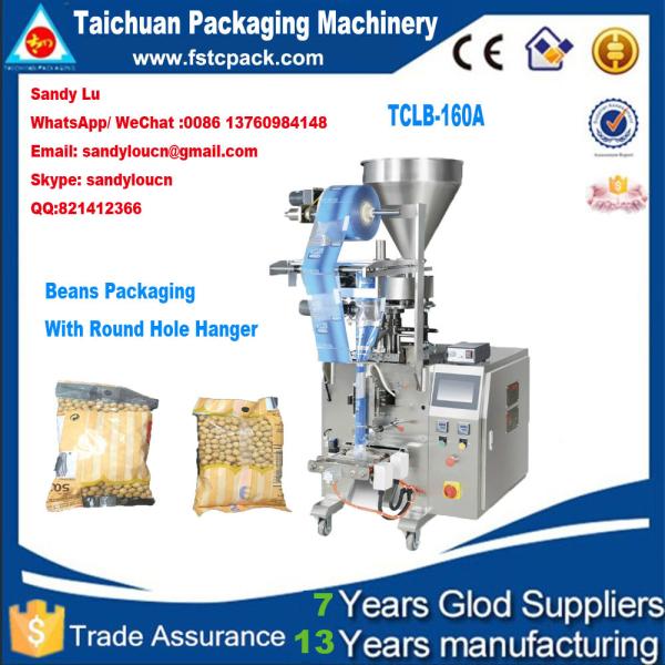 SoyBeans Vertical Packaging Machine, beans packing machine with round hole