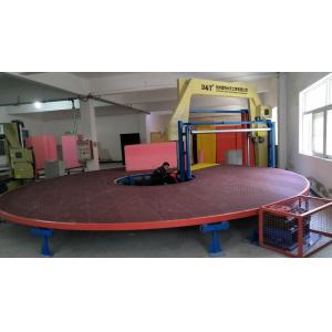Five Pieces Automatic Horizontal Foam Cutting Machine With Carousel Table