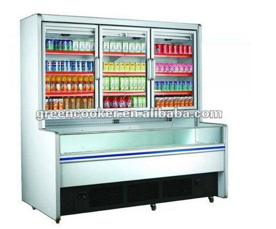 Quality R134a Combination Freezer Cabinet Double Engines For Shop wholesale