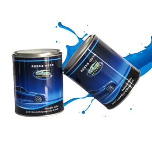 Cheap High Gloss Solid Car Body Filler Hardener , Strong Adhesion 2k Metallic Paint 2K Purple Blue Auto Color Paint for sale