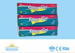Hypoallergenic Maternity Sanitary Pads With Wings For Night Use , CE ISO Listed
