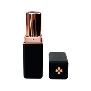 Plastic Square Shape 5G Empty Lipstick Tube With Four Leaf Clover Printing On