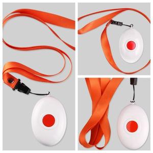 White hot sale waterproof wireless pager system family emergency call button