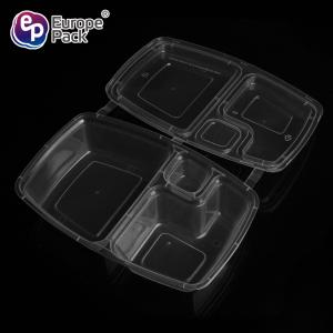 PP packaging box plastic box take-out food box 2 compartments