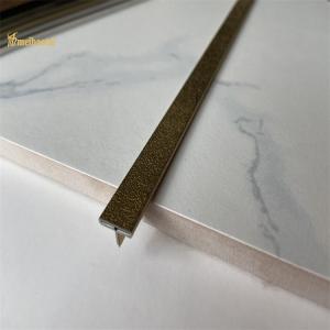 SS201 Stainless Steel Wall Trim Embossed Antifinger Print T Shape