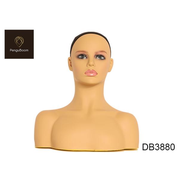Quality Db-3880 Mannequin Head With Shoulders For Wigs Jewerly Display Strong Practicality wholesale