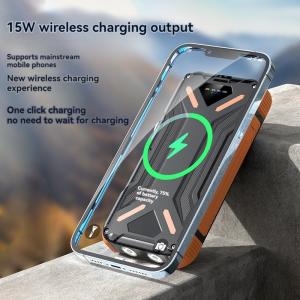 Wireless 15W/USB 22.5W Output Solar Power Bank 20000mAh for Cell Phones
