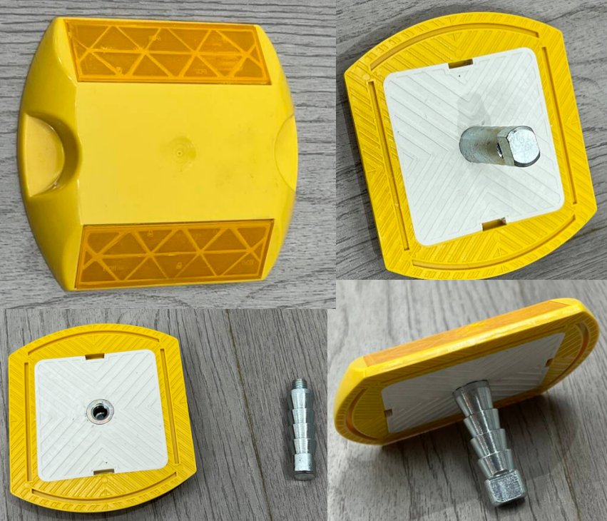 Blinking Solar Road Stud with Reflective Plastic for Enhanced Road Safety and Waterproof Design