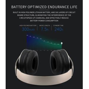 Bluetooth Headphones, Portable Stereo Wireless Headset with Mic Over-Ear Noise