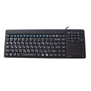 Nordic Russian Industrial Backlit Mechanical Keyboard , Touch Mouse Rubber Dome