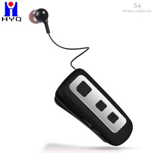 TPE In Ear Business Bluetooth Earphone 100mAH Retractable Wireless Earbuds