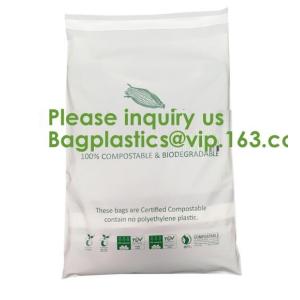 EN13432 100% Bio Degradable Mailing Bags Custom PLA PBAT Compostable Courier