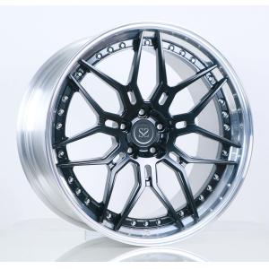 Gloss Black Center Polished Barrel 21x9.5 21x11 Forged Car Wheels Staggered For