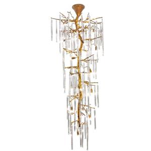 Stairwell Long Drop Custom Pendant Lights H65 Copper