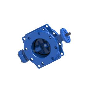 Cheap Dovetail Design Ductile Iron Double Eccentric Butterfly Valve Worm Gear Available for sale