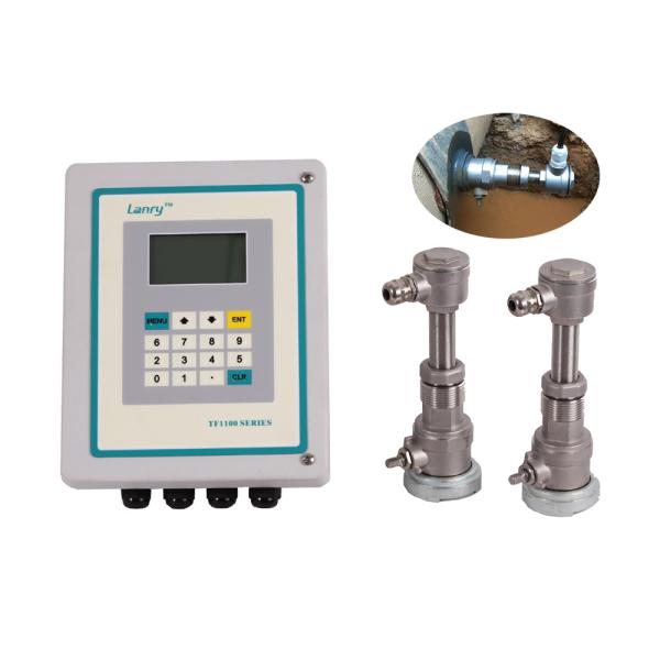 analog output transit time insertion type ultrasonic flow meter with high