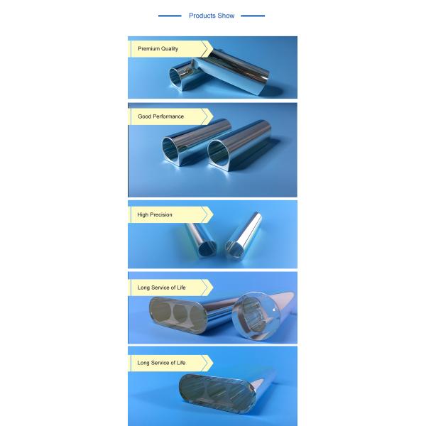 Single Hole Quartz Glass Cavity Silver Plated Surface Quartz Flow Tube