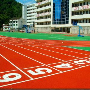 Outdoor Rubber Jogging Track UV Resistance EPDM Seamless Flooring Granule Path