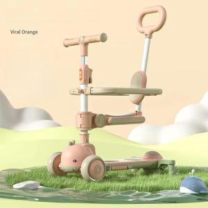 Carton Size 63X57X49cm Foldable Push Handle Seats Ride on Car Scooter for Bady