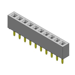 Female Header Connector 2.00mm Single Row Dip TYPE 1*2PIN To 1*40PIN H=4.30mm