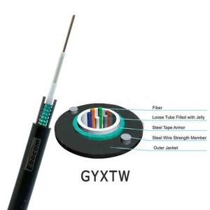 High tension resistance Outdoor GYXTW Fiber Optic Cable 2 4 6 8 12 24core