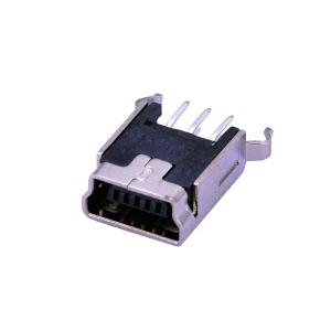 Mobile Phone Mini 180 Degree USB Connector , SMD Micro Usb Male Connector