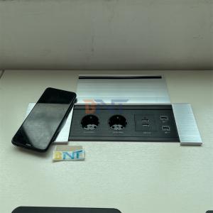 Multifunctional Power Socket with USB and Sliding Cover - Perfect for Office