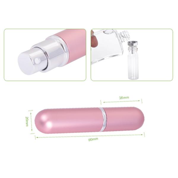 Portable Mini Refillable Custom Perfume 5ml Glass Spray Bottle