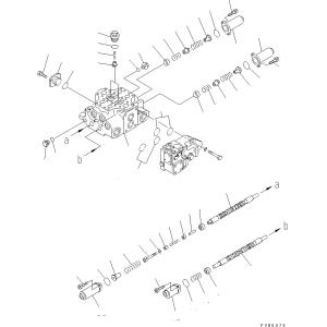 China 700-92-35000 700-92-37000 709-93-12500 700-92-38000 For Komatsu WA380-5L WA380-5 WHEEL LOADERS Hydraulic Main Control Valve  Construction Machinery Parts Aftermarket High quality Original on sale