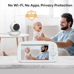 High Definition Infant Monitor Video Babyphone with 360°pan Tilt Zoom Camera and
