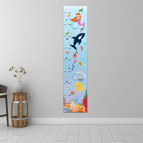 Children Educational Learning Products Removable Dry Erase Growth Chart Poster