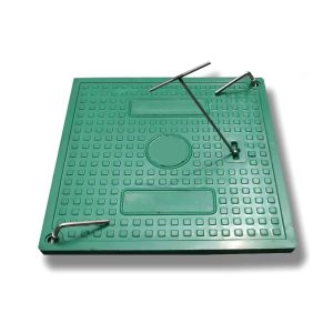 Insulated SMC Composite Manhole Cover for Telecommunications Construction with Non-Slip Surface