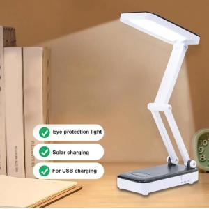 24LED Touch Sensor Dimmable Solar Table Lamp Rechargeable Foldable Solar Desk