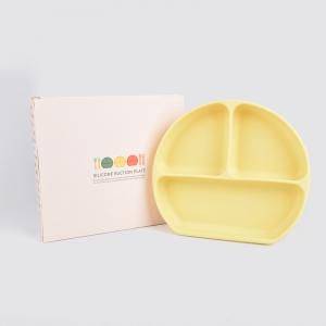 Cheap Freezer Safe Silicone Childrens Plates Phthalate Free Silicone Feeding Plate for sale