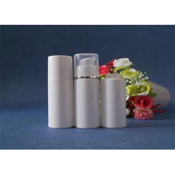 Quality Customized Airless Cosmetic Containers , White Airless Lotion Pump Bottles wholesale